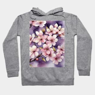 Beautiful Cherry blossom purple flowers Hoodie